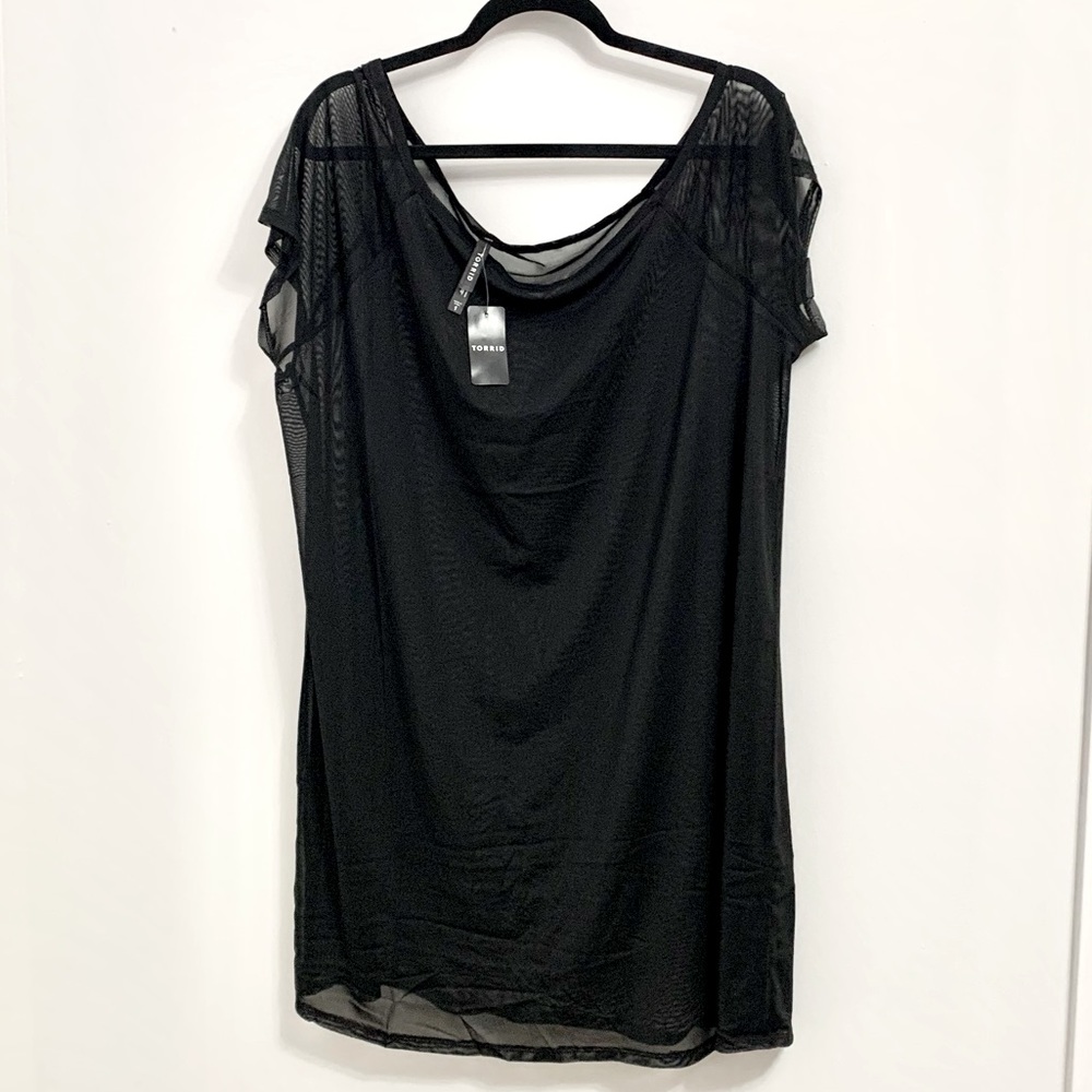 Torrid Mesh Swim Cover Up Dress - 1X - 14/16 - NEW